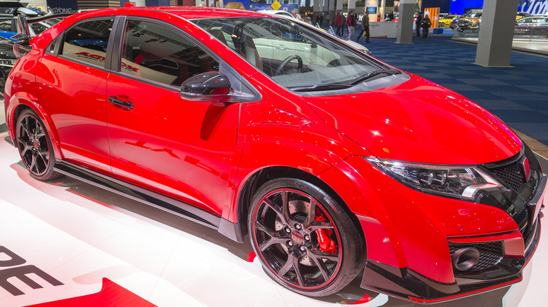 Red Honda Civic 