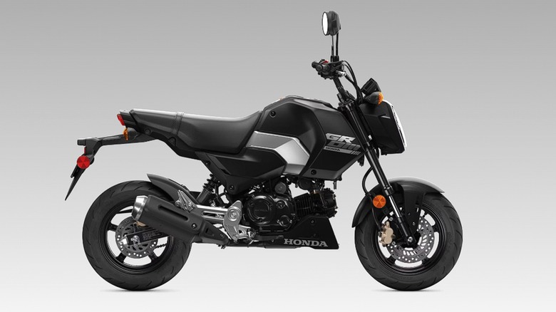 A black metallic 2026 Honda Grom SP