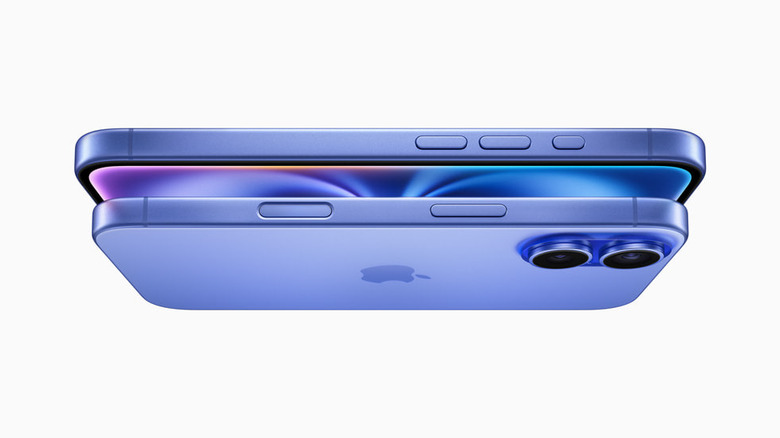 iPhone 16s on white background