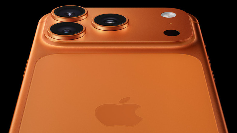 iPhone 17 Pro on black background