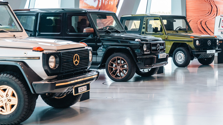 Different generations of G-Wagen