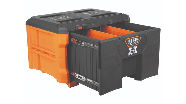 Klein Tools' Single Drawer Toolbox with the drawer opened