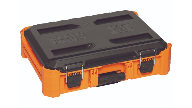 The Small Toolbox, closed and secured with metal latches
