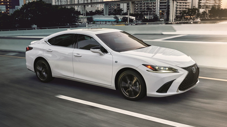 2025 Lexus ES 350 on the road