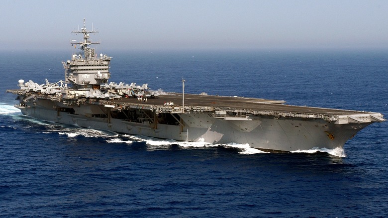 The USS Enterprise underway at sea
