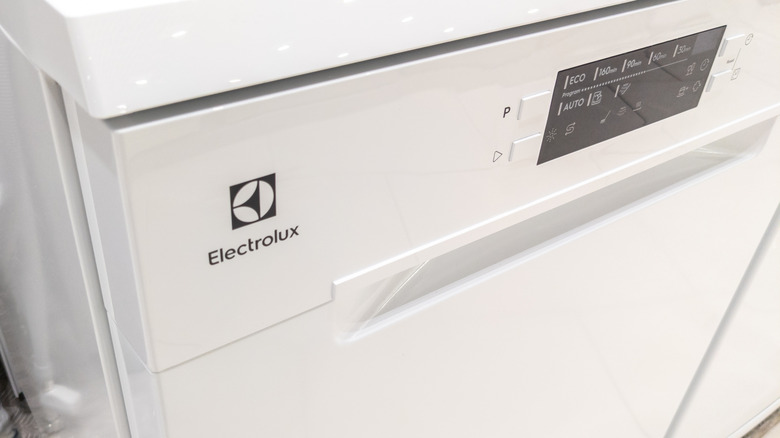 An Electrolux dishwasher