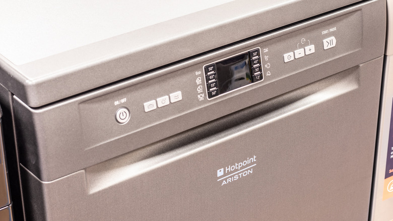 A Hotpoint dishwasher