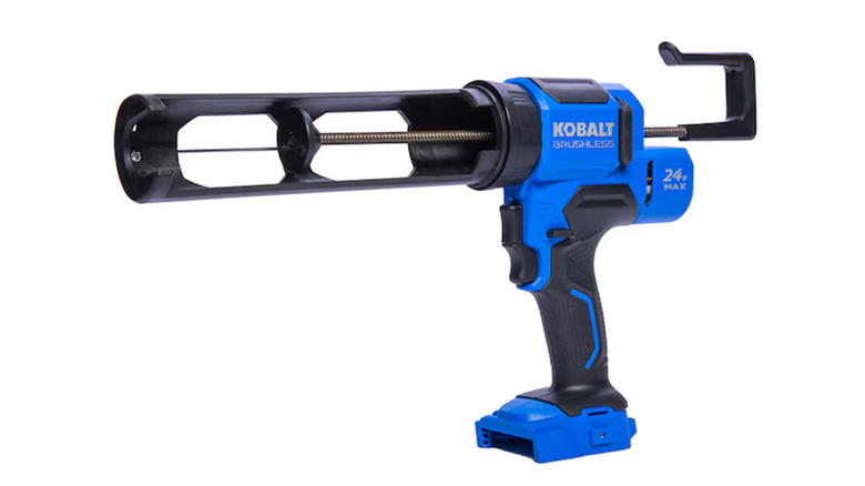 A Kobalt brand electric caulk gun stock image on a white background
