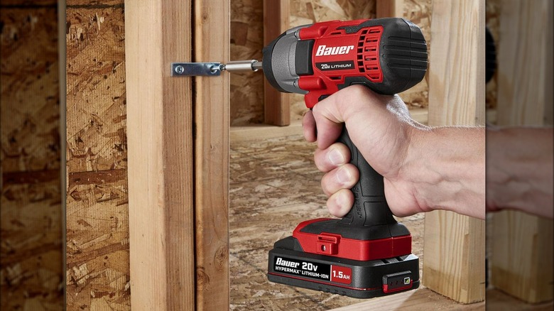 Bauer impact driver in action