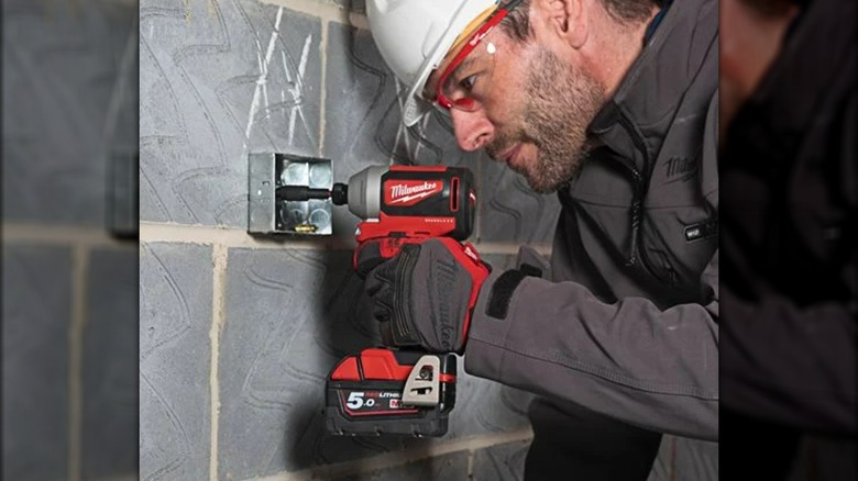 using Milwaukee impact driver