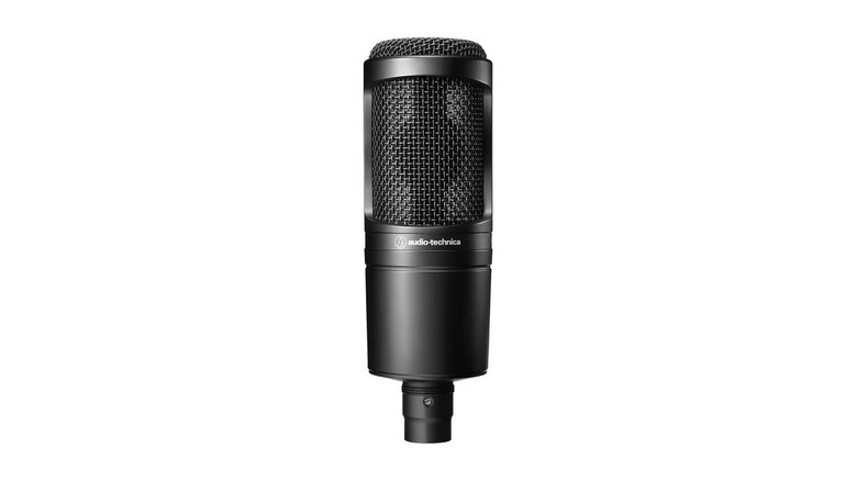 The Audio-Technica AT2020 on a white background.