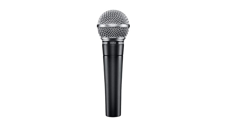 The Shure SM58 on a white background.