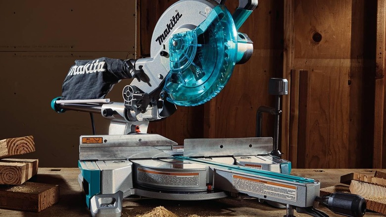 a Makita miter saw
