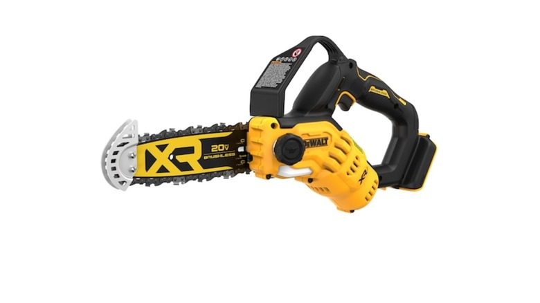 The DeWalt 8-Inch Brushless Cordless Pruning Chainsaw