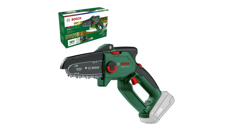 The Bosch EasyChain Cordless Chainsaw