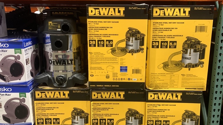 DeWalt shop vacs