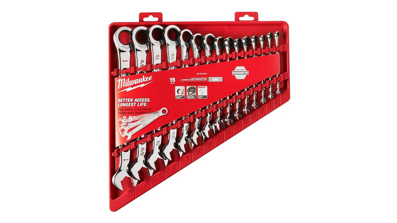 Milwaukee Electric Tools MLW48-22-9416 Ratcheting Combination Wrench Set