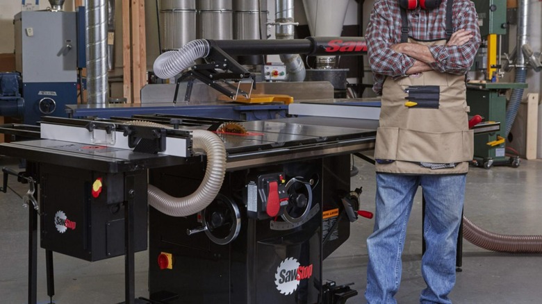 a SawStop table saw