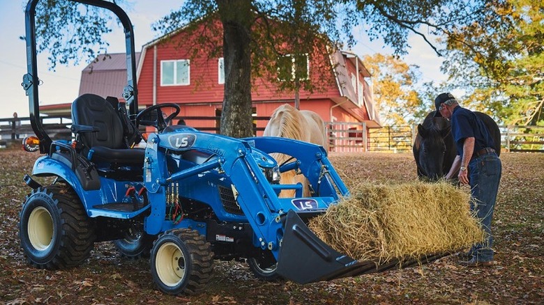 An LS Tractor at work