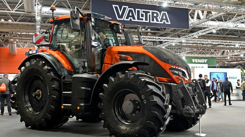 A Valta Q seires tractor on display