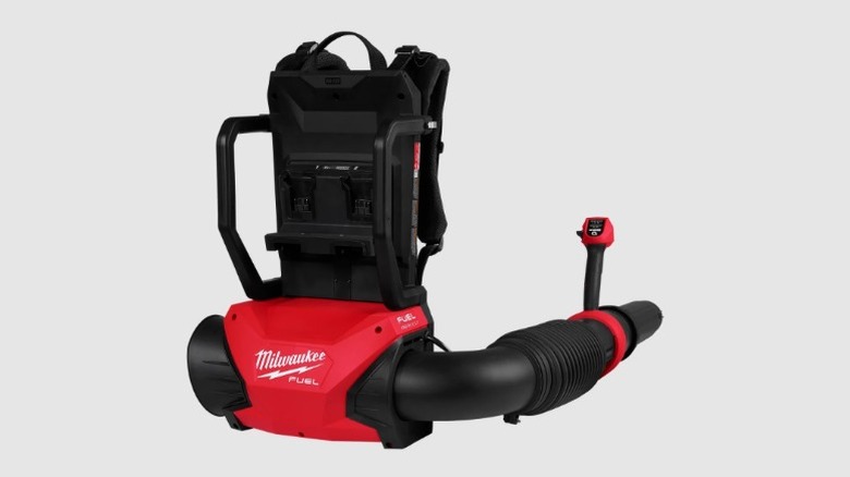 Blower on a backpack