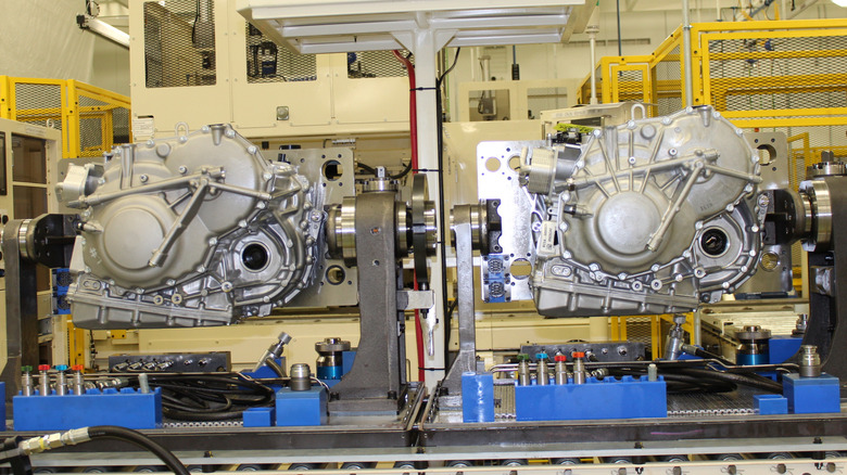 Honda CVT transmissions undergoing leak testing