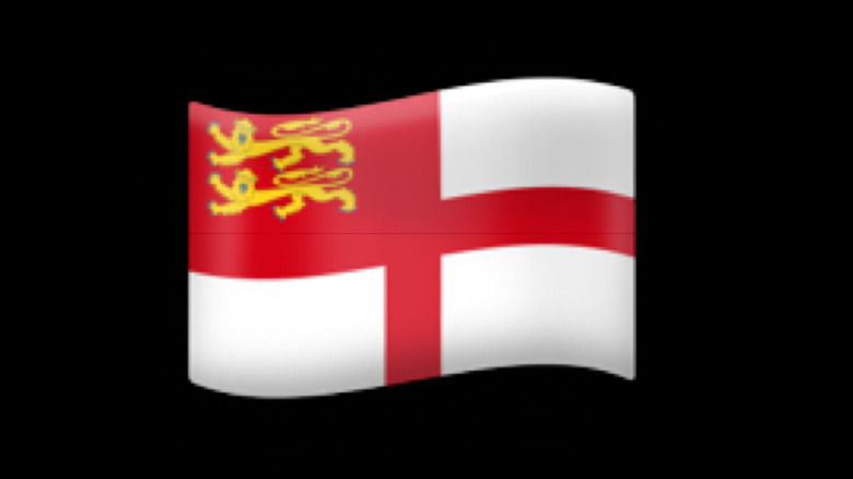 Sark flag icon on iOS 18