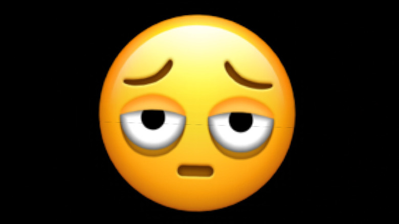 tired face icon on iOS 18