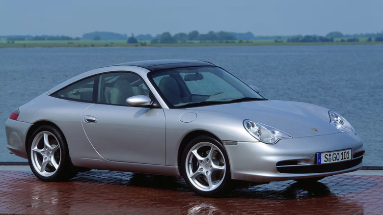 silver Porsche 996
