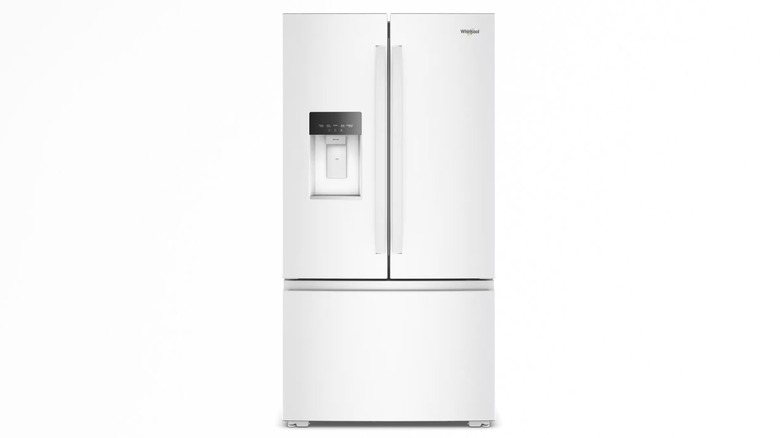 A Whirlpool-brand French Door refrigerator