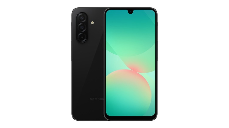 Samsung Galaxy A26 smartphone on display