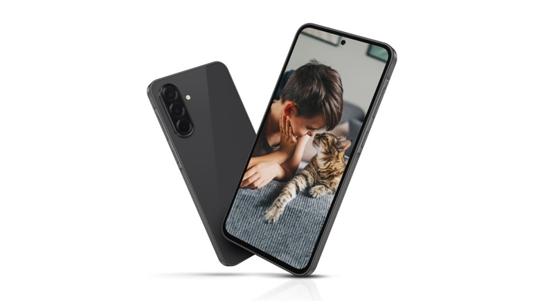 Samsung Galaxy A36 smartphone showing picture