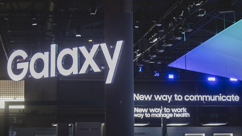 Samsung Galaxy tagline and name at convention