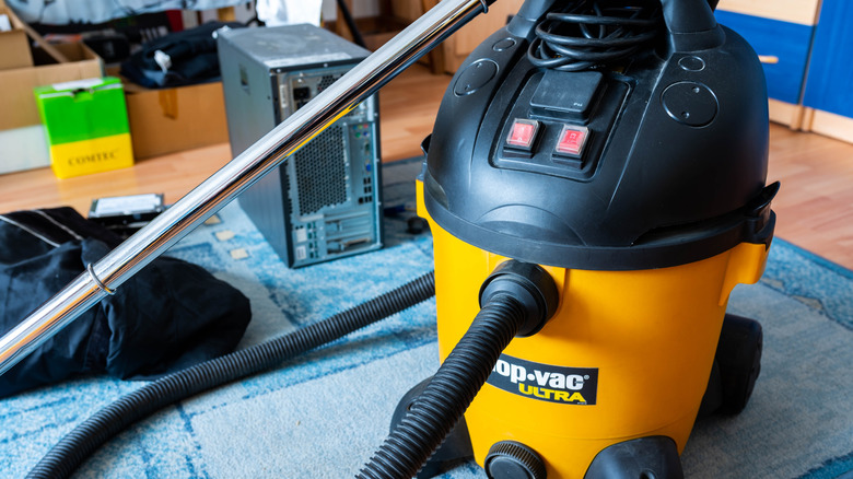 Shop Vac industrial vacuum cleaner used for home cleaning
