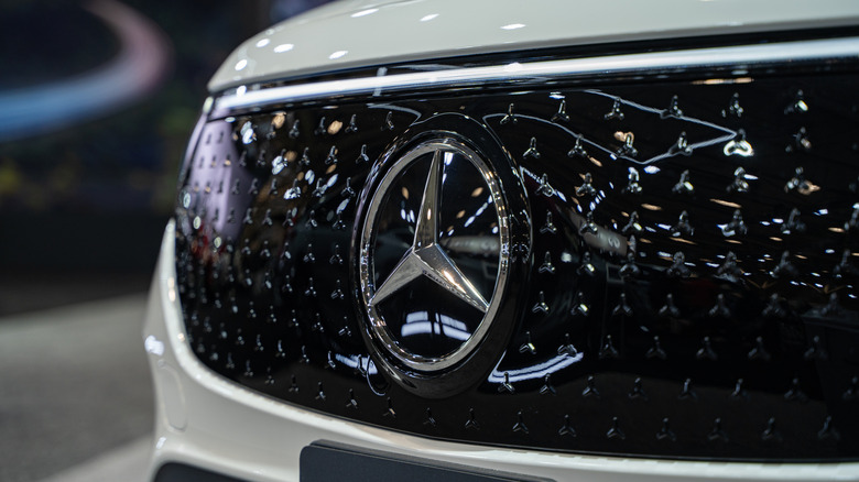 The front fascia of a Mercedes-Benz EQB