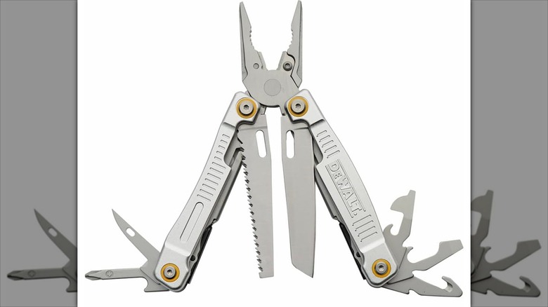 DeWalt MT20 multi-tool with all implements displayed