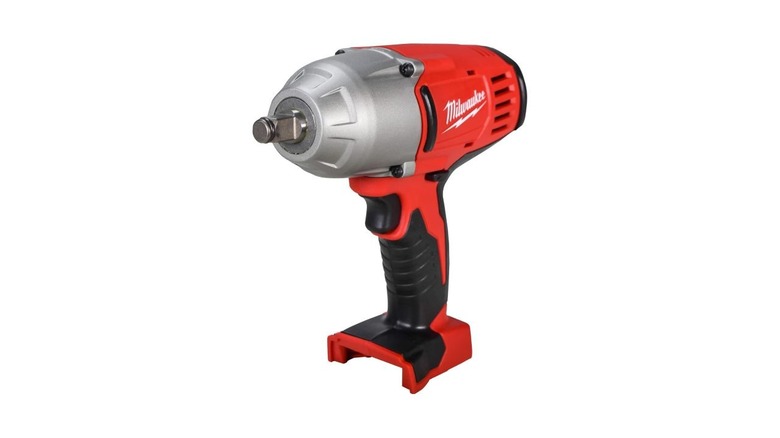 The M18 1/2 High-Torque Impact Wrench with Friction Ring on a white background.