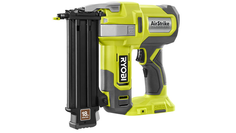 A stock image of a Ryobi brad nailer
