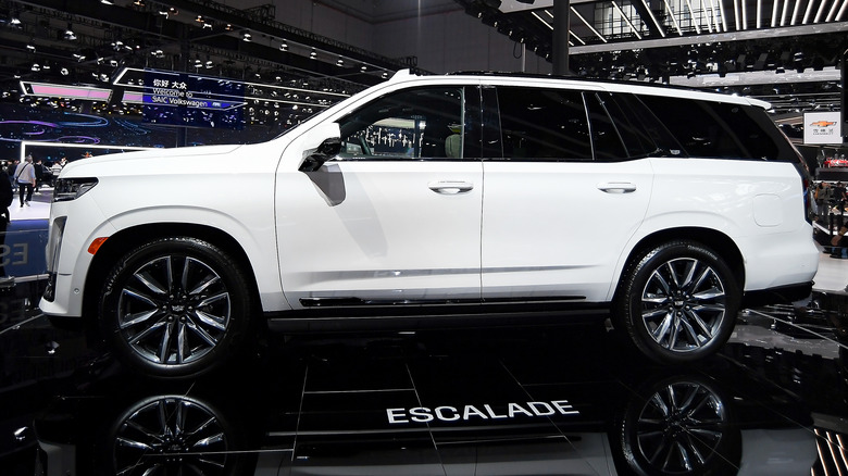 Early 2020s Cadillac Escalade on display