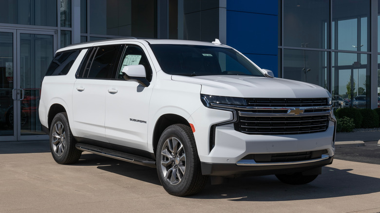 Chevrolet Suburban on display at dealership