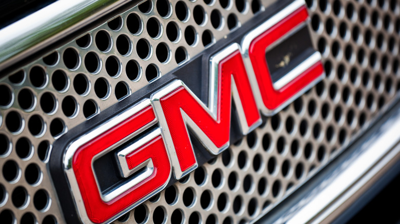 GMC logo on vehicle