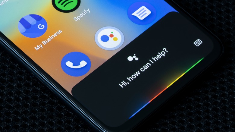 Google Assistant app activated