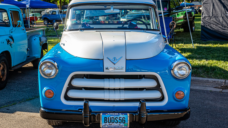 1956 blue white Dodge C-3