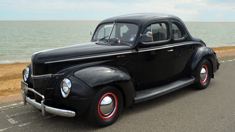 Black 1940 Ford Deluxe