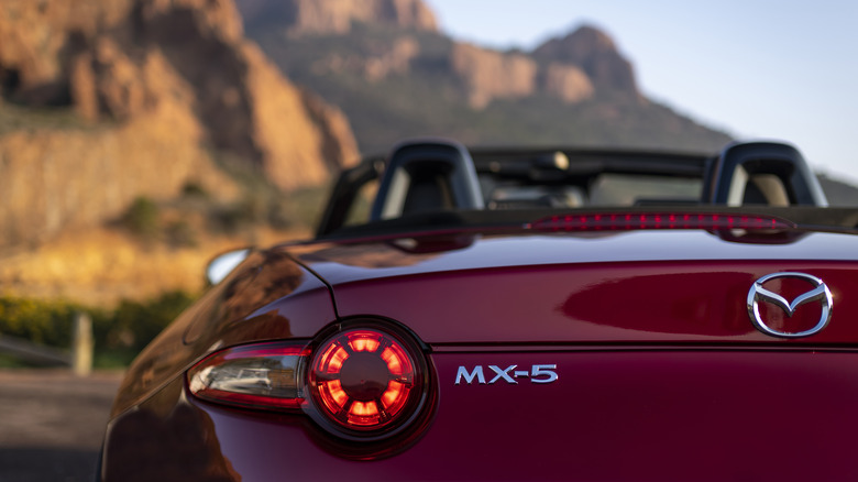 Rear view of Mazda Miata ND