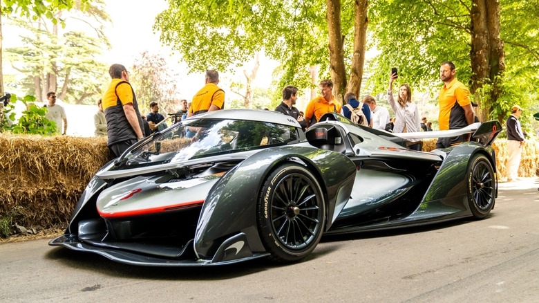 Blue McLaren sportscar