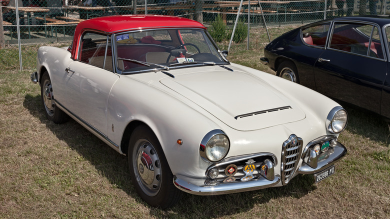 1964 white Alfa Romeo Giulietta
