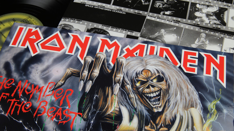 Vinyl of Iron Maiden record