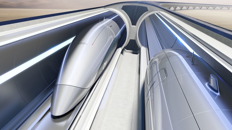 Hyperloop in Tunnel