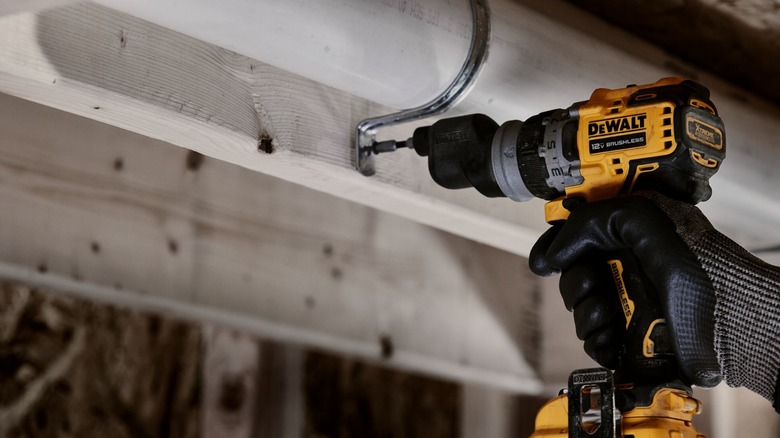 The DeWalt Xtreme Multi-Purpose 5-in-1 Drill in use